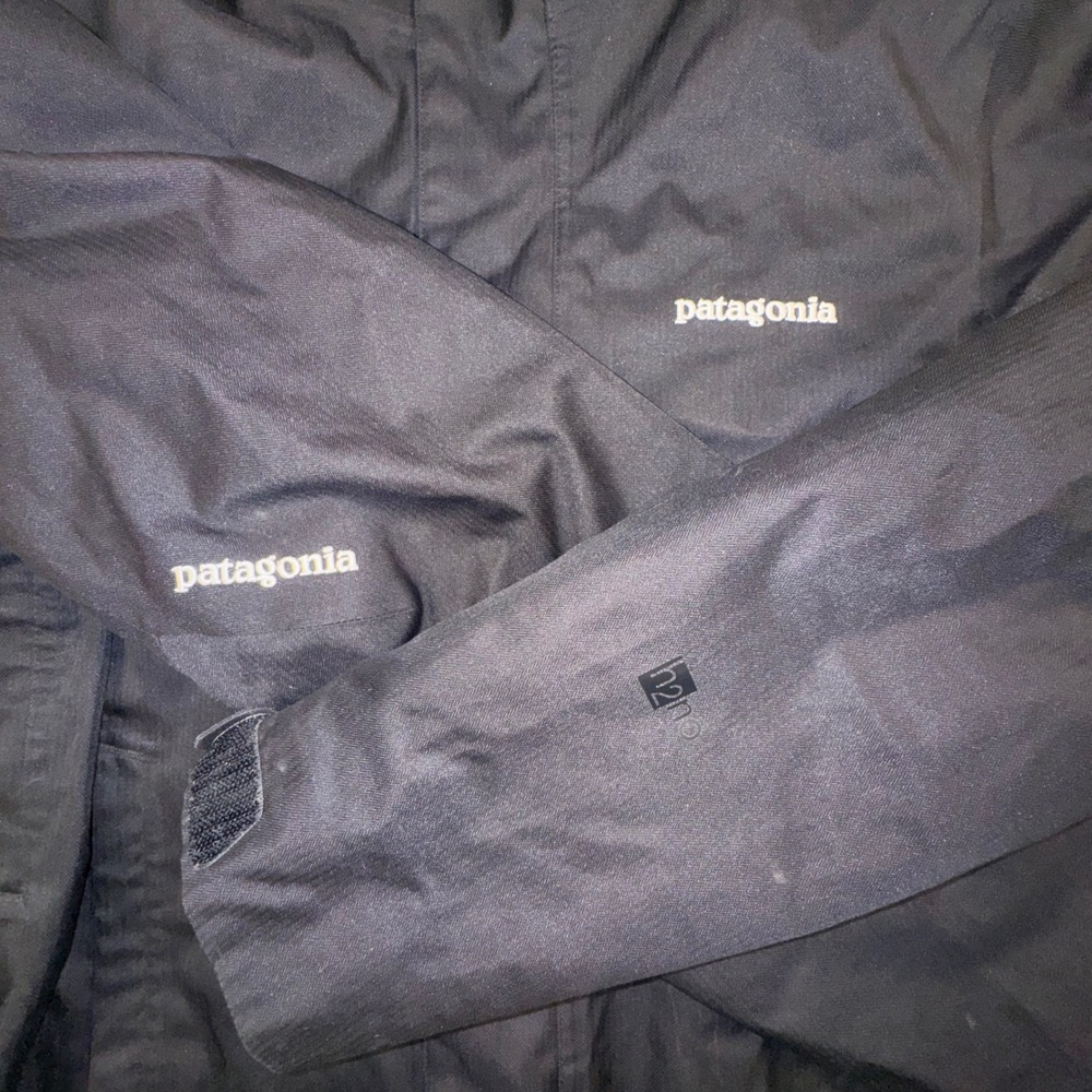 Patagonia H2No Black Waterproof SoftShell Jacket Womens Small Ski Snowboard Coat - Picture 3 of 13